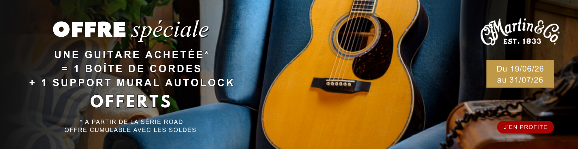 Découvrez l'offre exceptionnelle de Martin Guitars